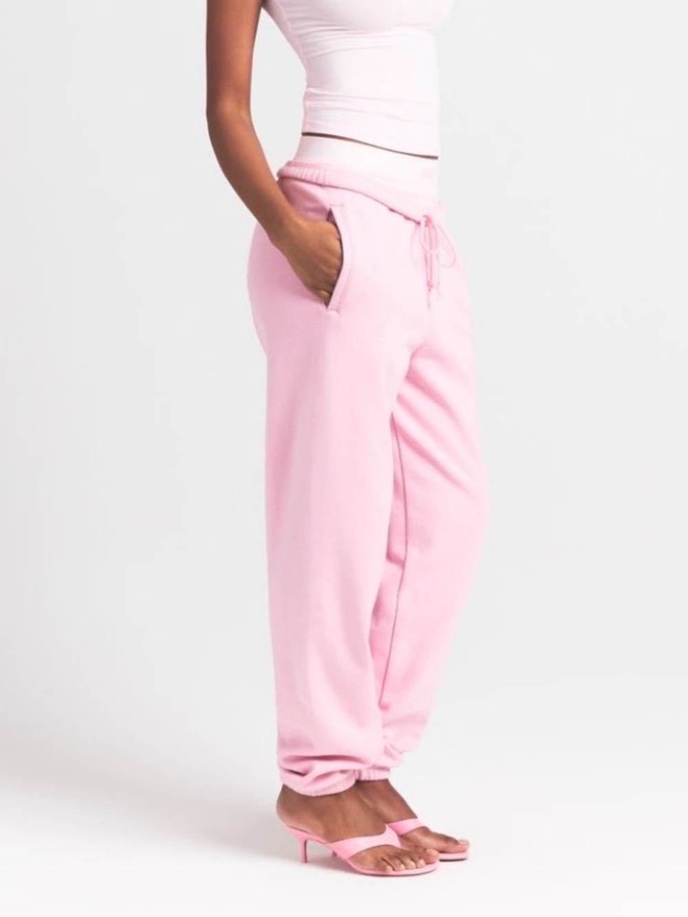 🌸 SKIMS Cotton Fleece Classic Jogger | Halite | XS | NWT 🏷️